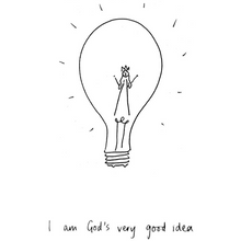 'I am God's Very Good Idea' Wall Sticker (Style 2)