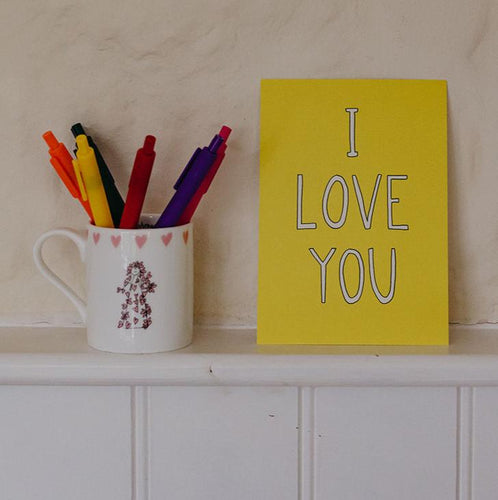 I Love You - Postcard