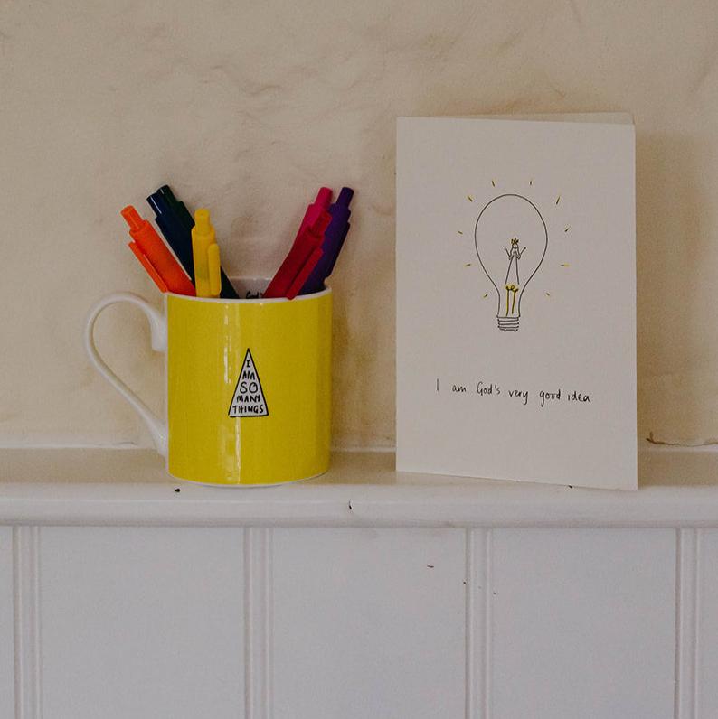 I Am God's Very Good Idea (Girl's) - Postcard