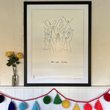 'I am Not Alone' Girl's Poster