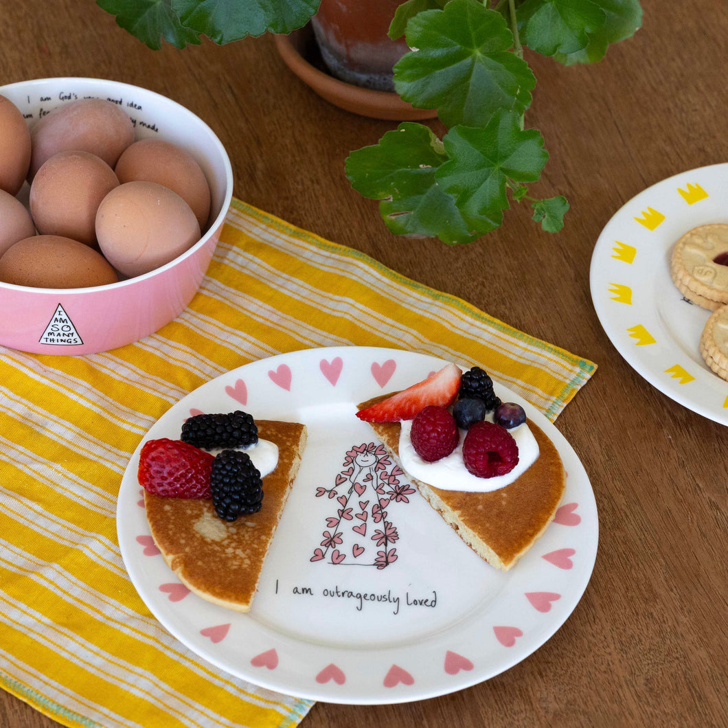 'I am Outrageously Loved' Kids Plate