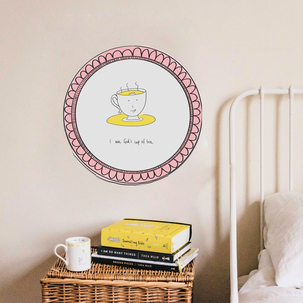 'God's Cup of Tea'  Wall Sticker