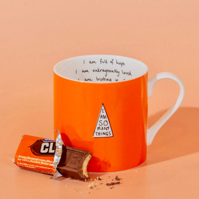 Orange 'Hope' Mug