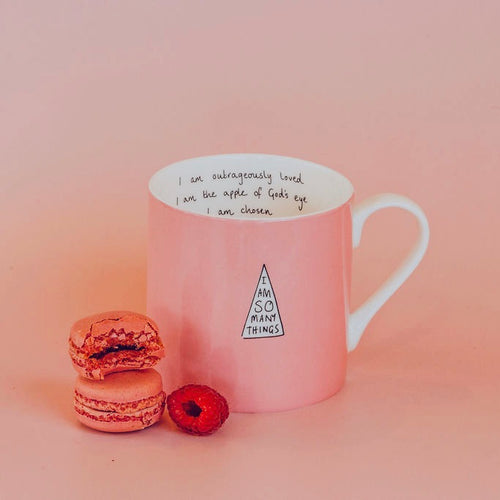 Pink 'Loved' Mug