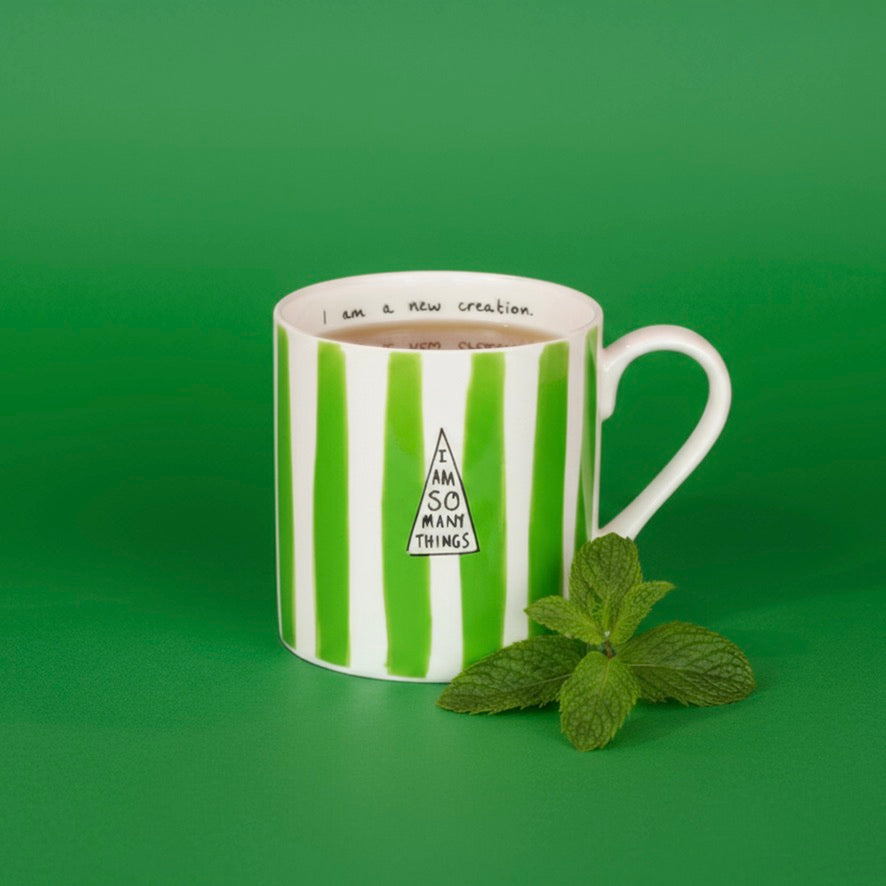 Red & Green Striped Limited Edition Mug Set