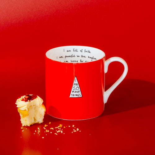 Red 'Great Faith' Mug