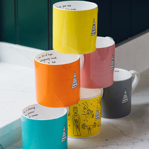 Coloured Mug Set of 6