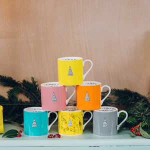 Orange 'Hope' Christian Mug Set of 2