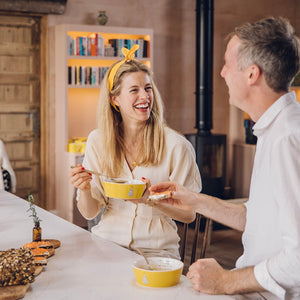 Set Of Two Yellow Bowls