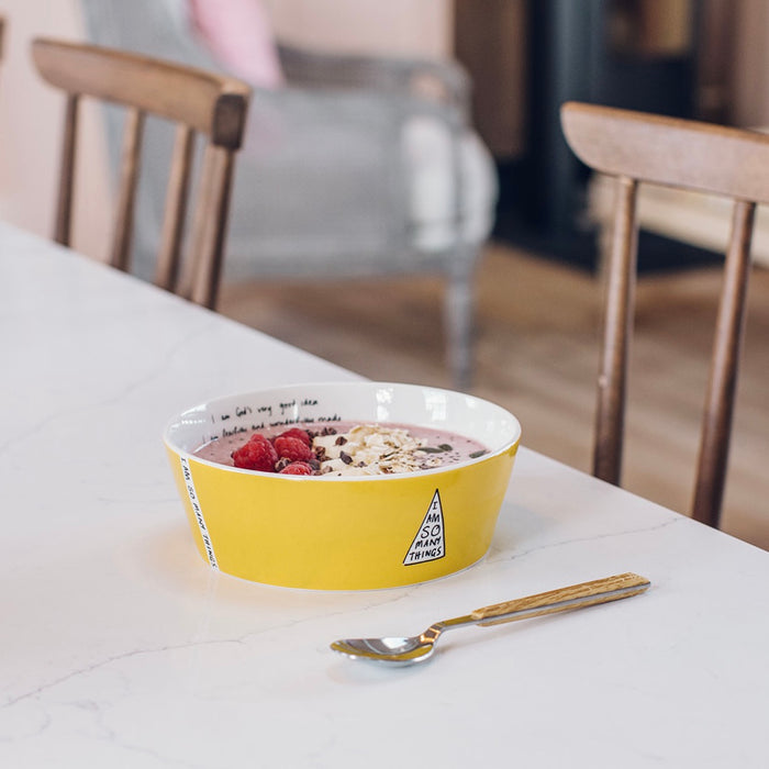 Yellow Mug And Bowl Set