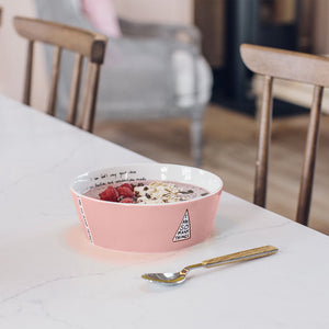 Pink Mug And Bowl Set