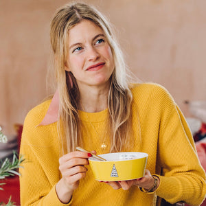 Set Of Two Yellow Bowls