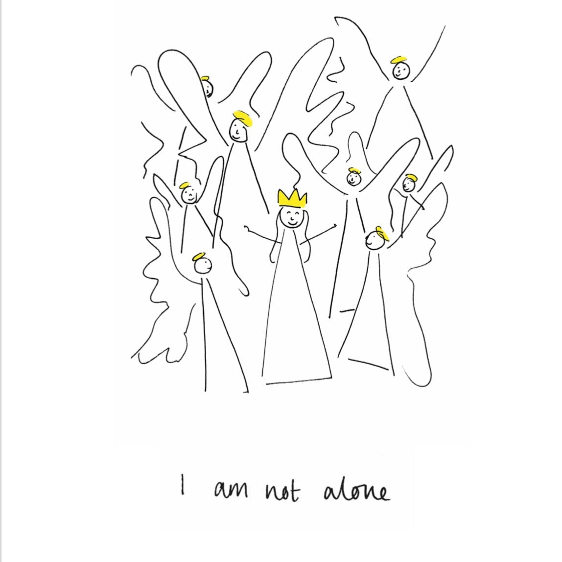 'I am Not Alone' Girl's Poster