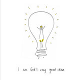 'I am God's Very Good Idea' Boy's Poster