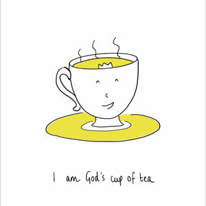 'God's Cup of Tea'  Wall Sticker