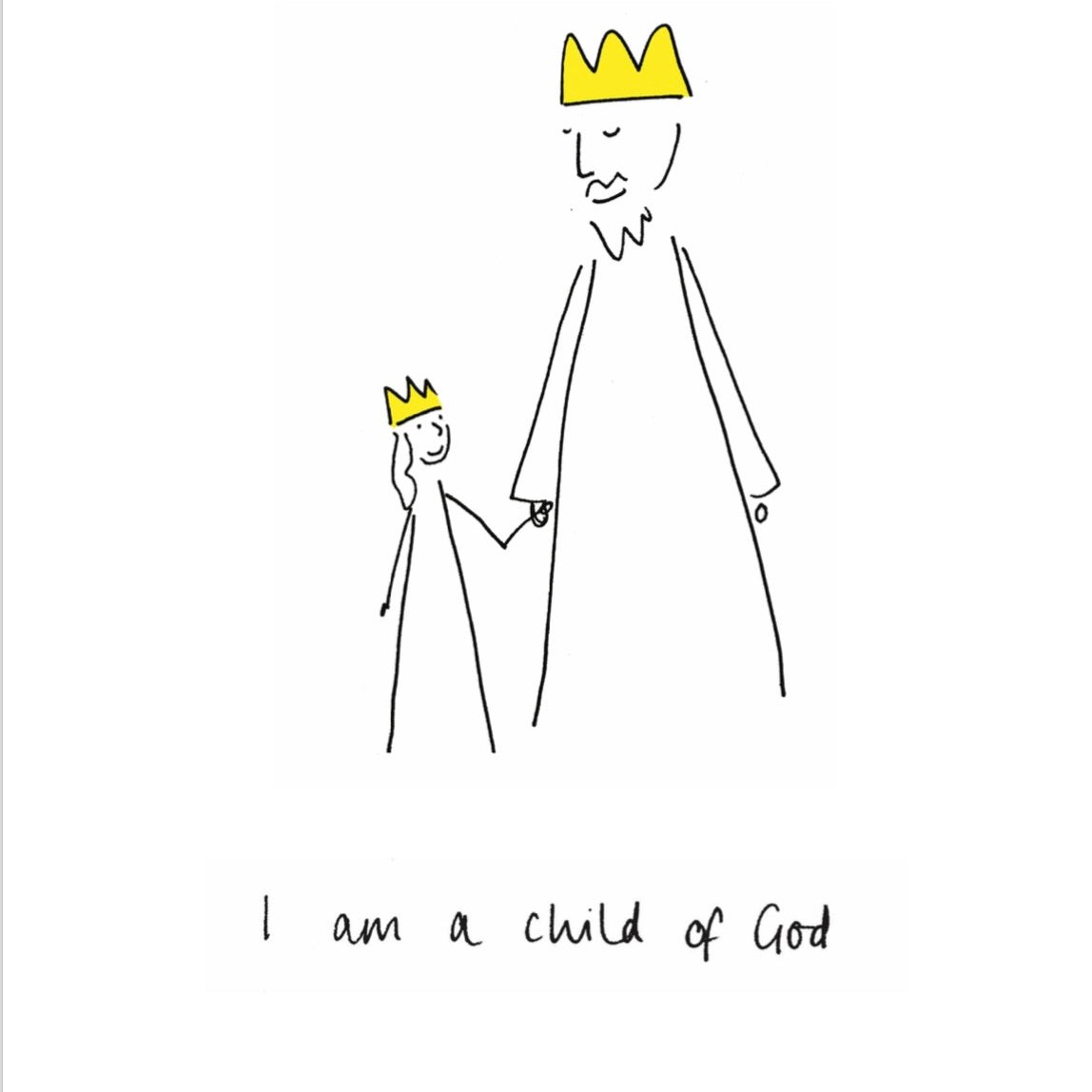 'I am a Child of God' Girl's Poster