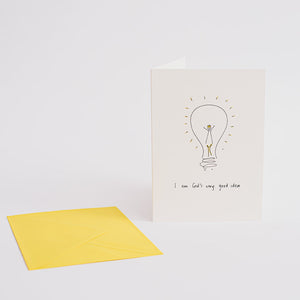 I Am God's Very Good idea - Girl's Greetings Card