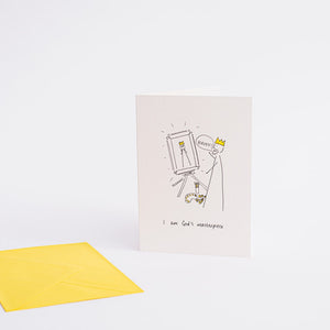 I Am God's Masterpiece - Greetings Card