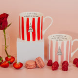 Pink & Red Striped Limited Edition Mug Set