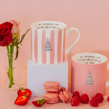 Pink Striped Limited Edition 'Loved' Mug