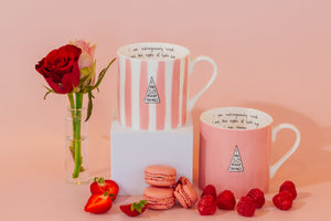 Pink Striped Limited Edition 'Loved' Mug