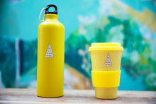 Reusable Water Bottle & Bamboo Cup