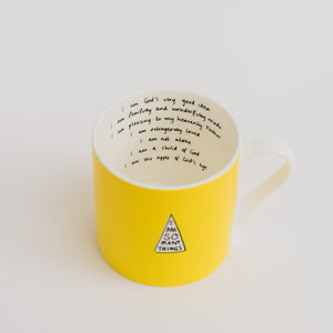 Yellow & Pink Christian Mug Set