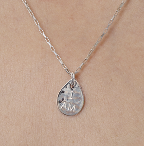 I AM, HE IS - 925 Sterling Silver Seed Necklace