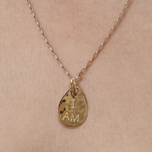 I AM, HE IS - 18ct Gold Plated Seed Necklace