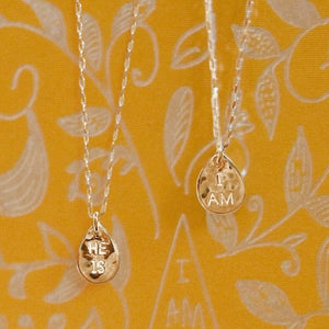I AM, HE IS - 18ct Gold Plated Seed Necklace