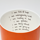 Orange 'Hope' Mug