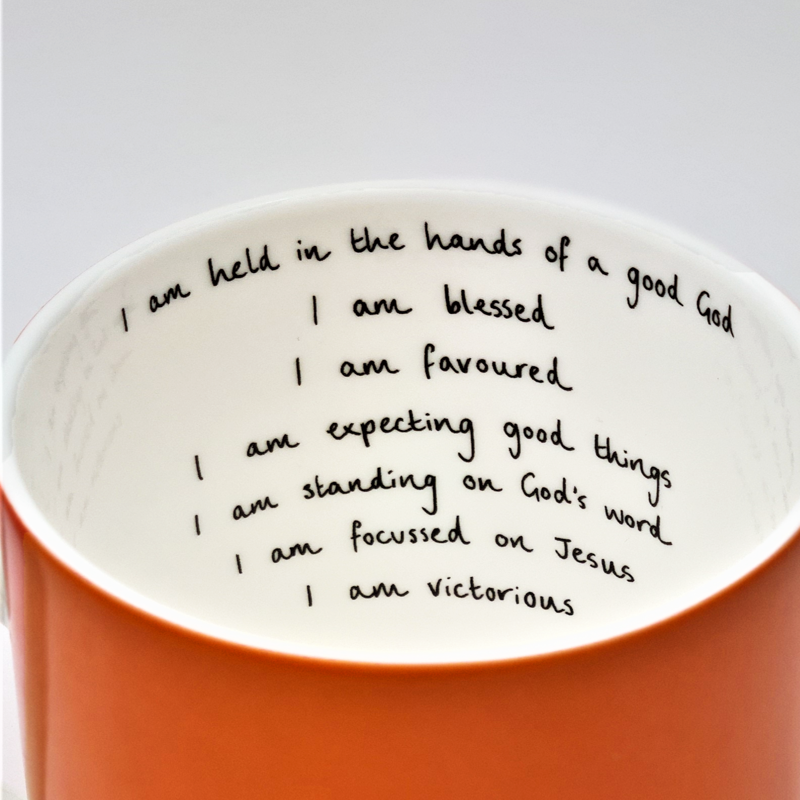 Orange 'Hope' Mug