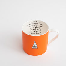 Orange 'Hope' Christian Mug Set of 6