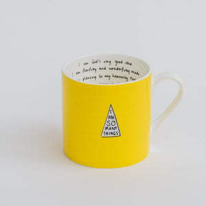 NEW Coffee and Tea Yellow Mug Set