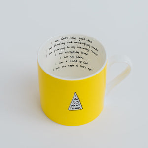 NEW Coffee and Tea Yellow Mug Set