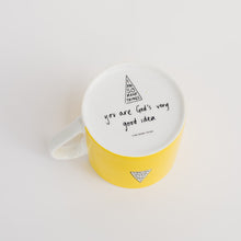 Yellow & Outrageously Loved Christian Mug Set