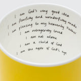 Yellow Striped Limited Edition 'Joy' Mug