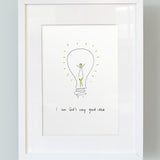 'I am God's very good idea' Unframed Boy's Print