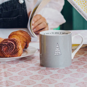 Grey 'Strong' Mug