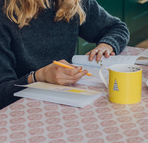 Yellow & Pink Christian Mug Set