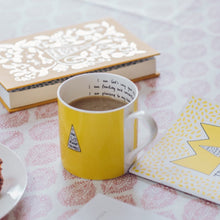 Yellow 'Joy' Mug