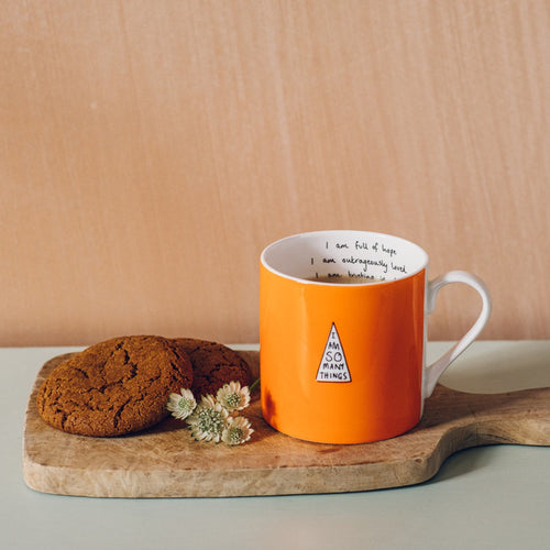 Orange 'Hope' Mug