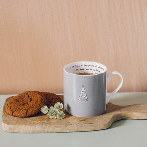 Grey 'Strong' Mug